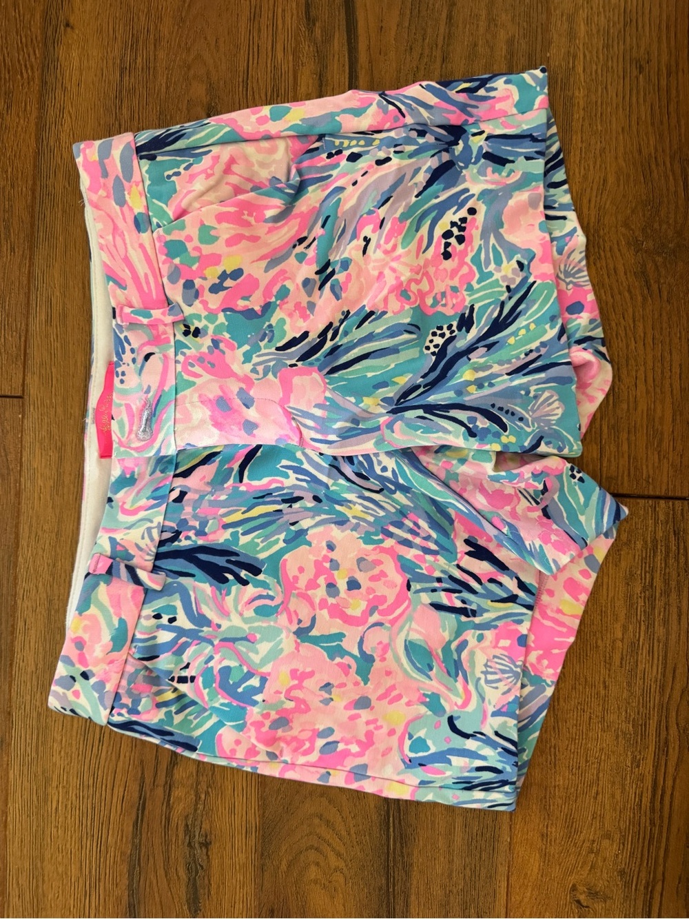Lilly Pulitzer Pink Multi Floral Bike Shorts